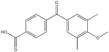 4-(3,5-DIMETHYL-4-METHOXYBENZOYL)BENZOIC ACID Struktur