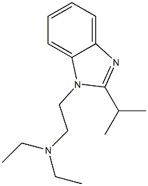 N,N-DIETHYL-2-(2-ISOPROPYL-1H-BENZIMIDAZOL-1-YL)ETHANAMINE Struktur