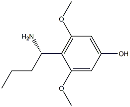 4-((1S)-1-AMINOBUTYL)-3,5-DIMETHOXYPHENOL Struktur