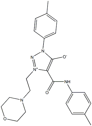 3-(4-METHYLPHENYL)-1-[2-(4-MORPHOLINYL)ETHYL]-5-(4-TOLUIDINOCARBONYL)-3H-1,2,3-TRIAZOL-1-IUM-4-OLATE Struktur