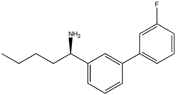 (1R)-1-[3-(3-FLUOROPHENYL)PHENYL]PENTYLAMINE Struktur