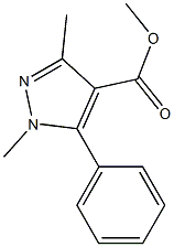 1,3-DIMETHYL-5-PHENYL-1H-PYRAZOLE-4-CARBOXYLIC ACID METHYL ESTER Struktur