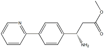 METHYL (3S)-3-AMINO-3-(4-(2-PYRIDYL)PHENYL)PROPANOATE Struktur