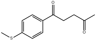 1-[4-(METHYLSULFANYL)PHENYL]-1,4-PENTANEDIONE Structure