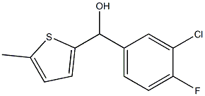 3-CHLORO-4-FLUOROPHENYL-(5-METHYL-2-THIENYL)METHANOL Struktur