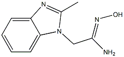 (1Z)-N'-HYDROXY-2-(2-METHYL-1H-BENZIMIDAZOL-1-YL)ETHANIMIDAMIDE Struktur