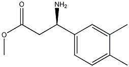 METHYL (3R)-3-AMINO-3-(3,4-DIMETHYLPHENYL)PROPANOATE Struktur