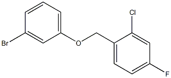 3-BROMOPHENYL-(2-CHLORO-4-FLUOROBENZYL)ETHER Struktur