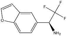 (1S)-1-BENZO[B]FURAN-5-YL-2,2,2-TRIFLUOROETHYLAMINE Struktur