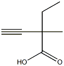 2-ETHYL-2-METHYL-BUT-3-YNOIC ACID Struktur