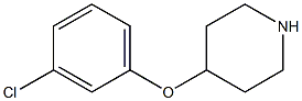 4-(3-CHLOROPHENOXY)PIPERIDINE Struktur