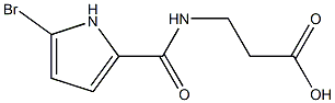 3-[(5-BROMO-1H-PYRROLE-2-CARBONYL)-AMINO]PROPIONIC ACID Struktur