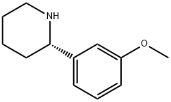 (S)-2-(3-METHOXYPHENYL)PIPERIDINE Struktur