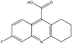 6-FLUORO-1,2,3,4-TETRAHYDROACRIDINE-9-CARBOXYLIC ACID Struktur