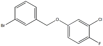 3-BROMOBENZYL-(3-CHLORO-4-FLUOROPHENYL)ETHER Struktur