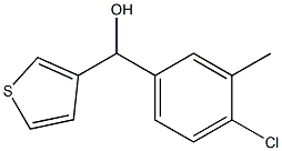 4-CHLORO-3-METHYLPHENYL-(3-THIENYL)METHANOL Struktur