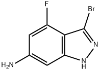 6-AMINO-3-BROMO-4-FLUORO (1H)INDAZOLE Struktur