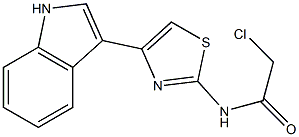 2-CHLORO-N-[4-(1H-INDOL-3-YL)-1,3-THIAZOL-2-YL]ACETAMIDE Struktur