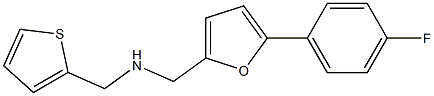 1-(5-(4-FLUOROPHENYL)-2-FURYL)-N-(THIEN-2-YLMETHYL)METHANAMINE Struktur