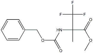 METHYL 2-([(BENZYLOXY)CARBONYL]AMINO)-3,3,3-TRIFLUORO-2-METHYLPROPANOATE Struktur