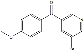 3-BROMO-5-(4-METHOXYBENZOYL)PYRIDINE Struktur