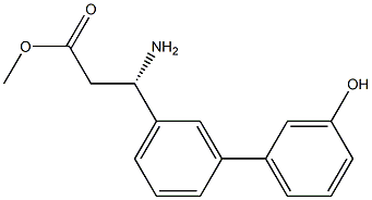 METHYL (3S)-3-AMINO-3-[3-(3-HYDROXYPHENYL)PHENYL]PROPANOATE Struktur