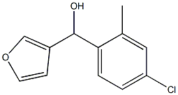 4-CHLORO-2-METHYLPHENYL-(3-FURYL)METHANOL Struktur