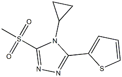 4-CYCLOPROPYL-3-(METHYLSULFONYL)-5-THIEN-2-YL-4H-1,2,4-TRIAZOLE Struktur