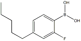 4-PENTYL-2-FLUOROPHENYLBORONIC ACID Struktur