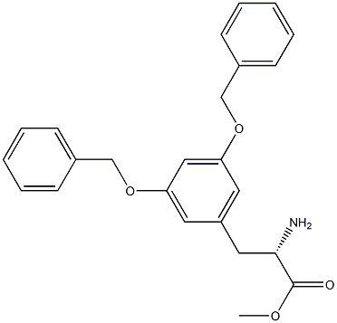 METHYL (2S)-2-AMINO-3-[3,5-BIS(PHENYLMETHOXY)PHENYL]PROPANOATE Struktur