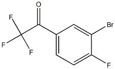 1-(3-BROMO-4-FLUORO-PHENYL)-2,2,2-TRIFLUORO-ETHANONE Struktur