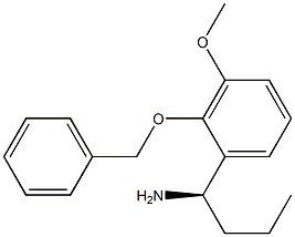 (1R)-1-[3-METHOXY-2-(PHENYLMETHOXY)PHENYL]BUTYLAMINE Struktur