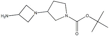 3-(3-AMINO-AZETIDIN-1-YL)-PYRROLIDINE-1-CARBOXYLIC ACID TERT-BUTYL ESTER Struktur