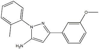 3-(3-METHOXYPHENYL)-1-(2-METHYLPHENYL)-1H-PYRAZOL-5-AMINE Struktur