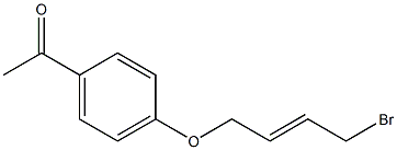 1-[4-(4-BROMO-BUT-2-ENYLOXY)-PHENYL]-ETHANONE Struktur