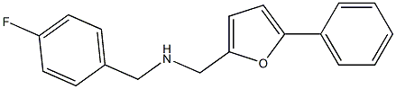 1-(4-FLUOROPHENYL)-N-((5-PHENYL-2-FURYL)METHYL)METHANAMINE Struktur