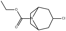 3-CHLORO-8-AZA-BICYCLO[3.2.1]OCTANE-8-CARBOXYLIC ACID ETHYL ESTER Struktur