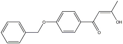 (2Z)-1-[4-(BENZYLOXY)PHENYL]-3-HYDROXYBUT-2-EN-1-ONE Struktur