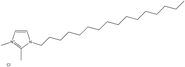 1-HEXADECYL-2,3-DIMETHYLIMIDAZOLIUM CHLORIDE Struktur