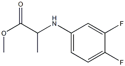 2-(3,4-DIFLUORO-PHENYLAMINO)-PROPIONIC ACID METHYL ESTER Struktur