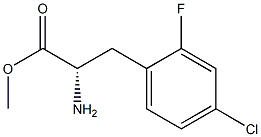 METHYL (2S)-2-AMINO-3-(4-CHLORO-2-FLUOROPHENYL)PROPANOATE Struktur