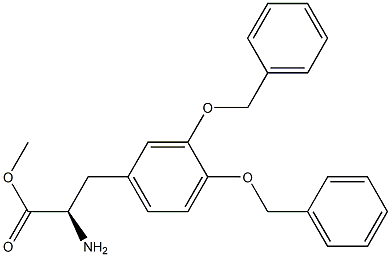 METHYL (2R)-2-AMINO-3-[3,4-BIS(PHENYLMETHOXY)PHENYL]PROPANOATE Struktur