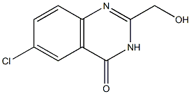 6-CHLORO-2-(HYDROXYMETHYL)QUINAZOLIN-4(3H)-ONE Struktur