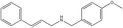 N-(4-METHOXYBENZYL)-3-PHENYLPROP-2-EN-1-AMINE Struktur