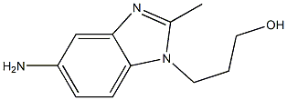 3-(5-AMINO-2-METHYL-BENZOIMIDAZOL-1-YL)-PROPAN-1-OL Struktur