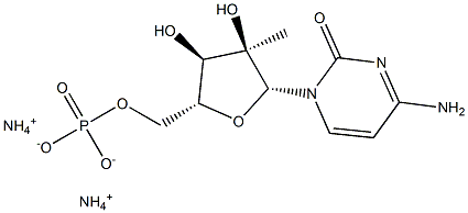 2'-METHYLCYTIDINE-5'-MONOPHOSPHATE, DIAMMONIUM SALT Struktur