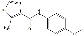 5-AMINO-N-(4-METHOXYPHENYL)-1H-IMIDAZOLE-4-CARBOXAMIDE Struktur