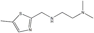 N,N-DIMETHYL-N'-(5-METHYL-THIAZOL-2-YLMETHYL)-ETHANE-1,2-DIAMINE Struktur