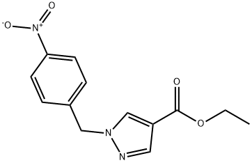 1-(4-NITRO-BENZYL)-1H-PYRAZOLE-4-CARBOXYLIC ACID ETHYL ESTER Struktur