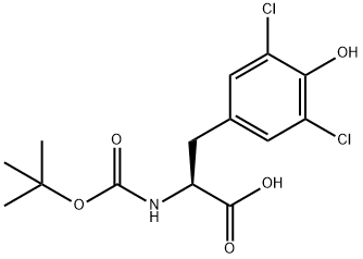 BOC-DL-PHE(3,5-CL 2, 4-OH)-OH Struktur